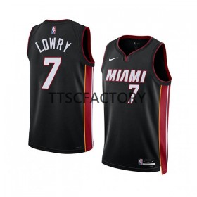 Dres Miami Heat Kyle Lowry 7 Nike 2022-23 Icon Edition Crno Swingman - Muške